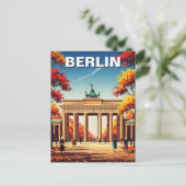 Berlijn Brandenburger Tor Duitsland Reizen Briefkaart (Staand voorkant)