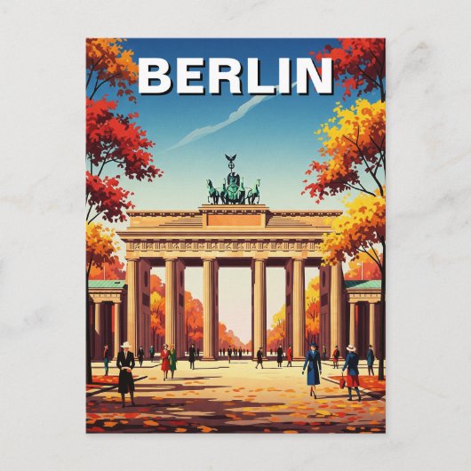 Berlijn Brandenburger Tor Duitsland Reizen Briefkaart (Voorkant)