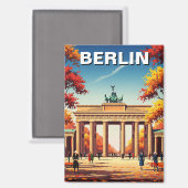 Berlijn Brandenburger Tor Duitsland Reizen Magneet (Voorkant / Achterkant)