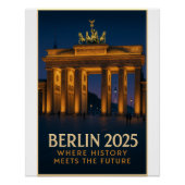 Berlijn – "Brandenburger Tor Lights" Perfect Poster (Voorkant)