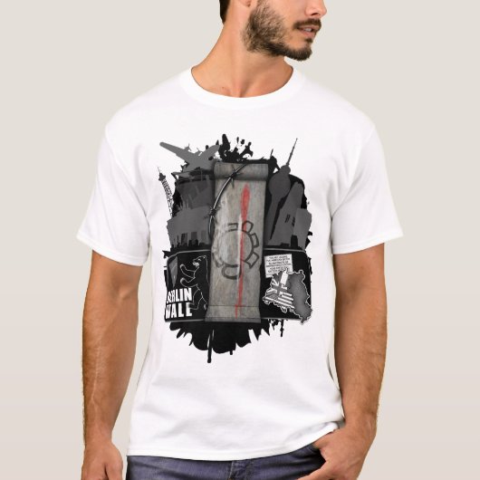 Berlijn Brats Muur T-shirt (Voorkant)