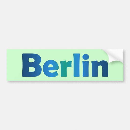 Berlijn Bumpersticker (Voorkant)