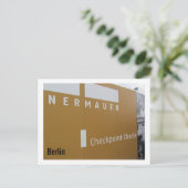 Berlijn Checkpoint Charlie Briefkaart (Staand voorkant)