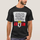 Berlijn Checkpoint Charlie Sign T-shirt (Voorkant)