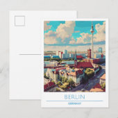Berlijn City Duitsland Reizen Briefkaart (Voorkant / Achterkant)