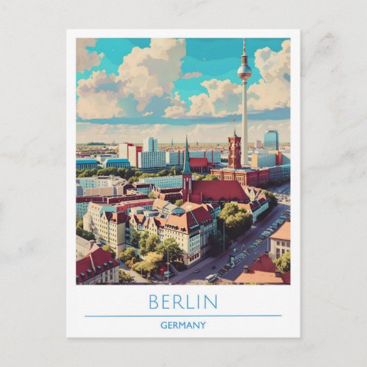 Berlijn City Duitsland Reizen Briefkaart (Voorkant)