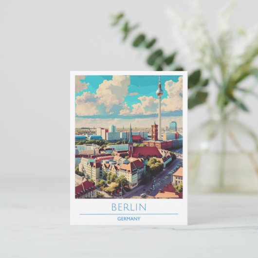 Berlijn City Duitsland Reizen Briefkaart (Staand voorkant)