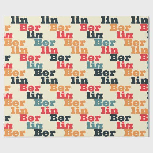 Berlijn creatief patroon. cadeaupapier (Vlak)