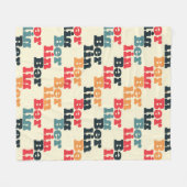 Berlijn creatief patroon. fleece deken (Voorkant (Horizontaal))
