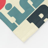 Berlijn creatief patroon. fleece deken (Hoek)