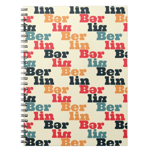 Berlijn creatief patroon. notitieboek (Voorkant)