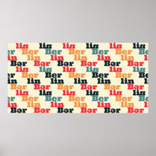 Berlijn creatief patroon. poster