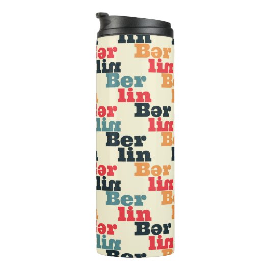 Berlijn creatief patroon. thermosbeker (Geroteerd rechts)