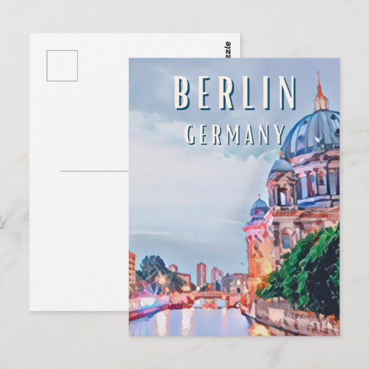 Berlijn, de levendige hoofdstad van Duitsland Briefkaart (Voorkant / Achterkant)