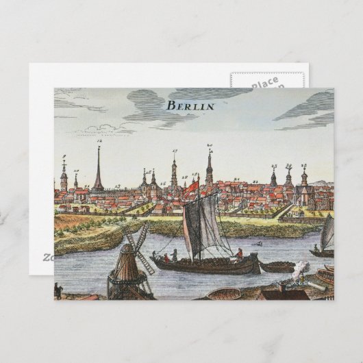 Berlijn, Duitsland, 1737 Briefkaart (Voorkant / Achterkant)
