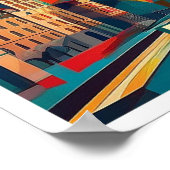 Berlijn Duitsland artistiek kleurrijk Poster (Hoek)