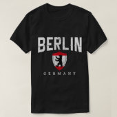 Berlijn Duitsland Beer Flag Souvenir Travel German T-shirt (Design voorkant)
