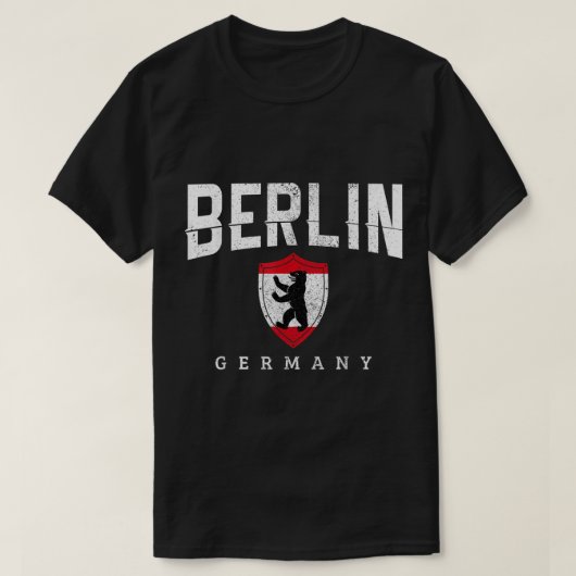 Berlijn Duitsland Beer Flag Souvenir Travel German T-shirt (Design voorkant)