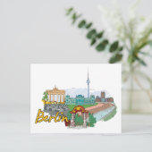 Berlijn Duitsland beroemde stad Briefkaart (Staand voorkant)