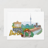 Berlijn Duitsland beroemde stad Briefkaart (Voorkant / Achterkant)