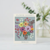Berlijn Duitsland Bloemenmarkt Reizen Briefkaart (Staand voorkant)