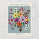  Berlijn Duitsland Bloemenmarkt Reizen Briefkaart (Voorkant)
