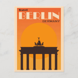  Berlijn Duitsland Brandenburg Gate Travel Briefkaart