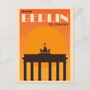  Berlijn Duitsland Brandenburg Gate Travel Briefkaart