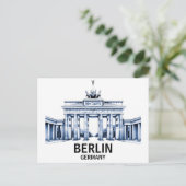 Berlijn Duitsland Brandenburger Tor Briefkaart (Staand voorkant)