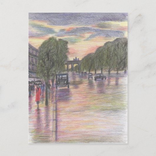 Berlijn Duitsland Brandenburger Tor Briefkaart (Voorkant)