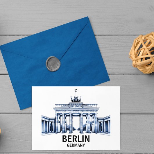 Berlijn Duitsland Brandenburger Tor Briefkaart