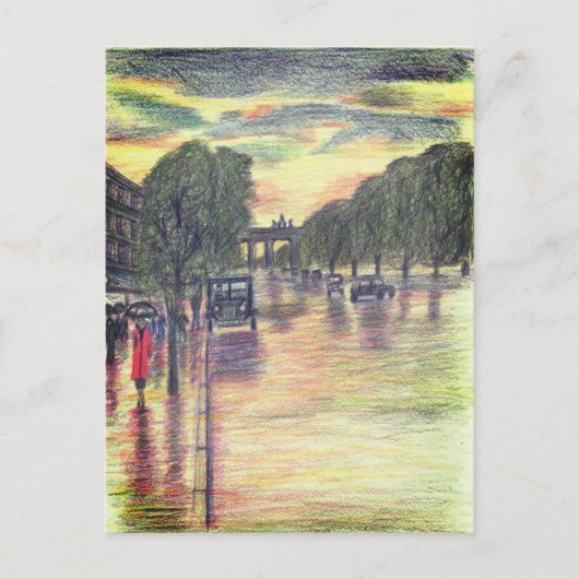 Berlijn Duitsland Brandenburger Tor Briefkaart (Voorkant)