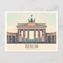 Berlijn Duitsland Brandenburger Tor Pastelreizen Briefkaart