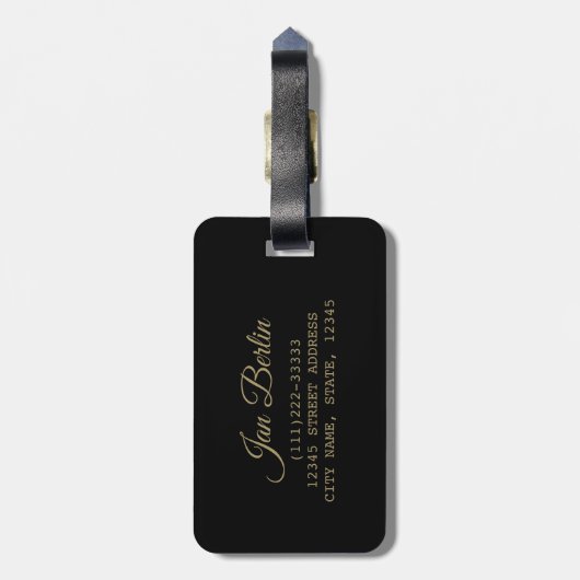 Berlijn Duitsland Brandenburger Tor  Souvenir Bagagelabel (Achterkant verticaal)