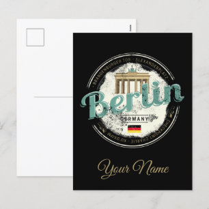 Berlijn Duitsland Brandenburger Tor Souvenir Feestdagenkaart