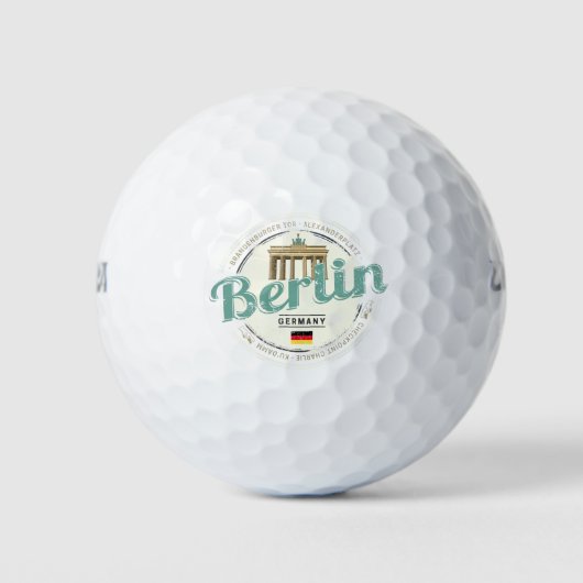 Berlijn Duitsland Brandenburger Tor  Souvenir Golfballen (Voorkant)