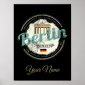 Berlijn Duitsland Brandenburger Tor  Souvenir Poster (Voorkant)