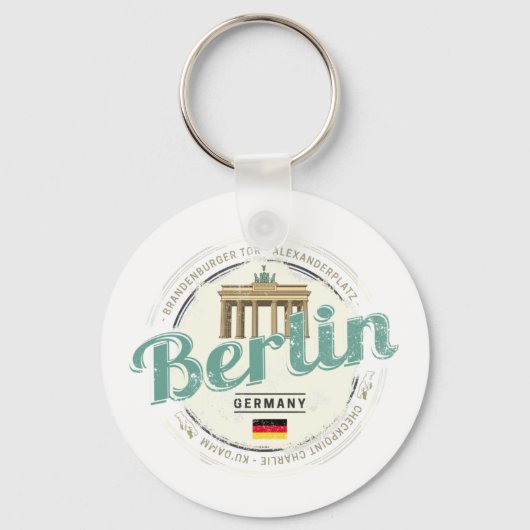 Berlijn Duitsland Brandenburger Tor  Souvenir Sleutelhanger (Voorkant)