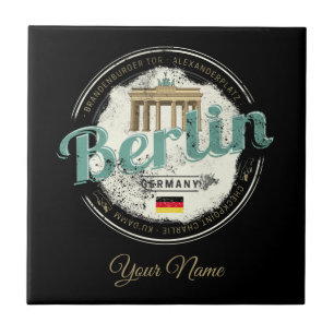 Berlijn Duitsland Brandenburger Tor  Souvenir Tegeltje