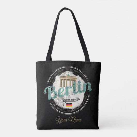 Berlijn Duitsland Brandenburger Tor  Souvenir Tote Bag (Achterkant)
