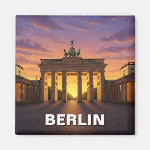 Berlijn Duitsland Brandenburger Tor sunset Travel Magneet