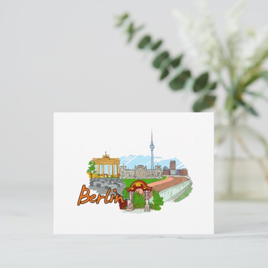 Berlijn - Duitsland Briefkaart (Staand voorkant)