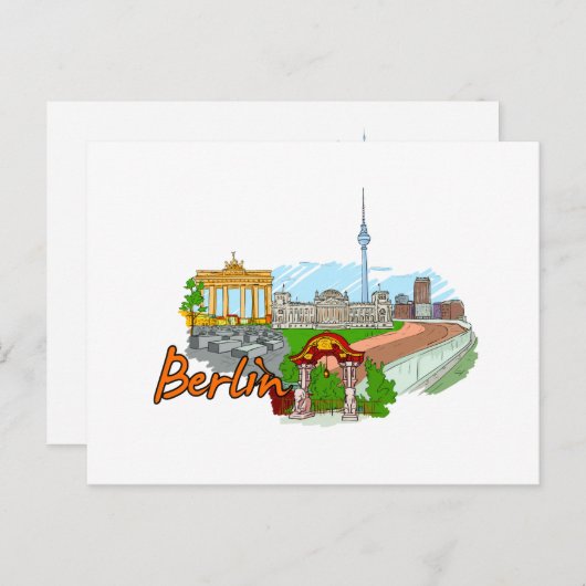 Berlijn - Duitsland Briefkaart (Voorkant / Achterkant)