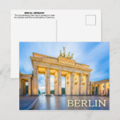 Berlijn, Duitsland Briefkaart (Voorkant / Achterkant)