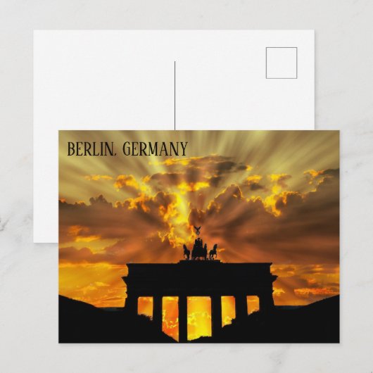 Berlijn, Duitsland Briefkaart (Voorkant / Achterkant)