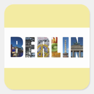 Berlijn Duitsland City Travel Photos Vierkante Sticker