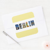 Berlijn Duitsland City Travel Photos Vierkante Sticker (Envelop)