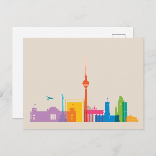Berlijn, Duitsland Cityscape Briefkaart (Voorkant / Achterkant)
