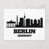 Berlijn Duitsland Cityscape Landmark Briefkaart (Voorkant)
