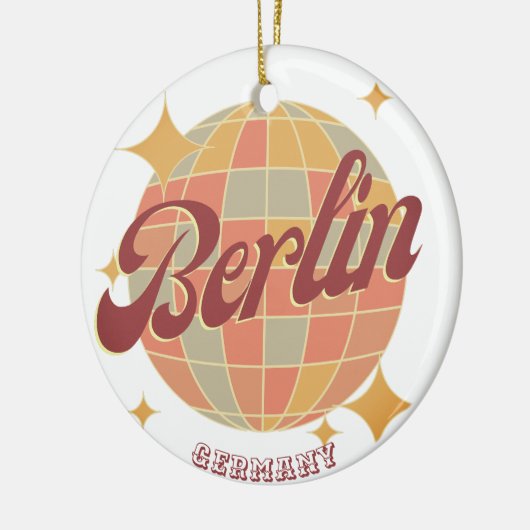 Berlijn Duitsland Disco bal Retro  Keramisch Ornament (Links)